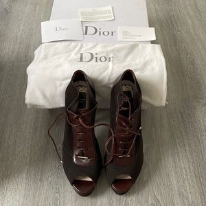 Authentic Christian Dior Brown Booties/ Heels